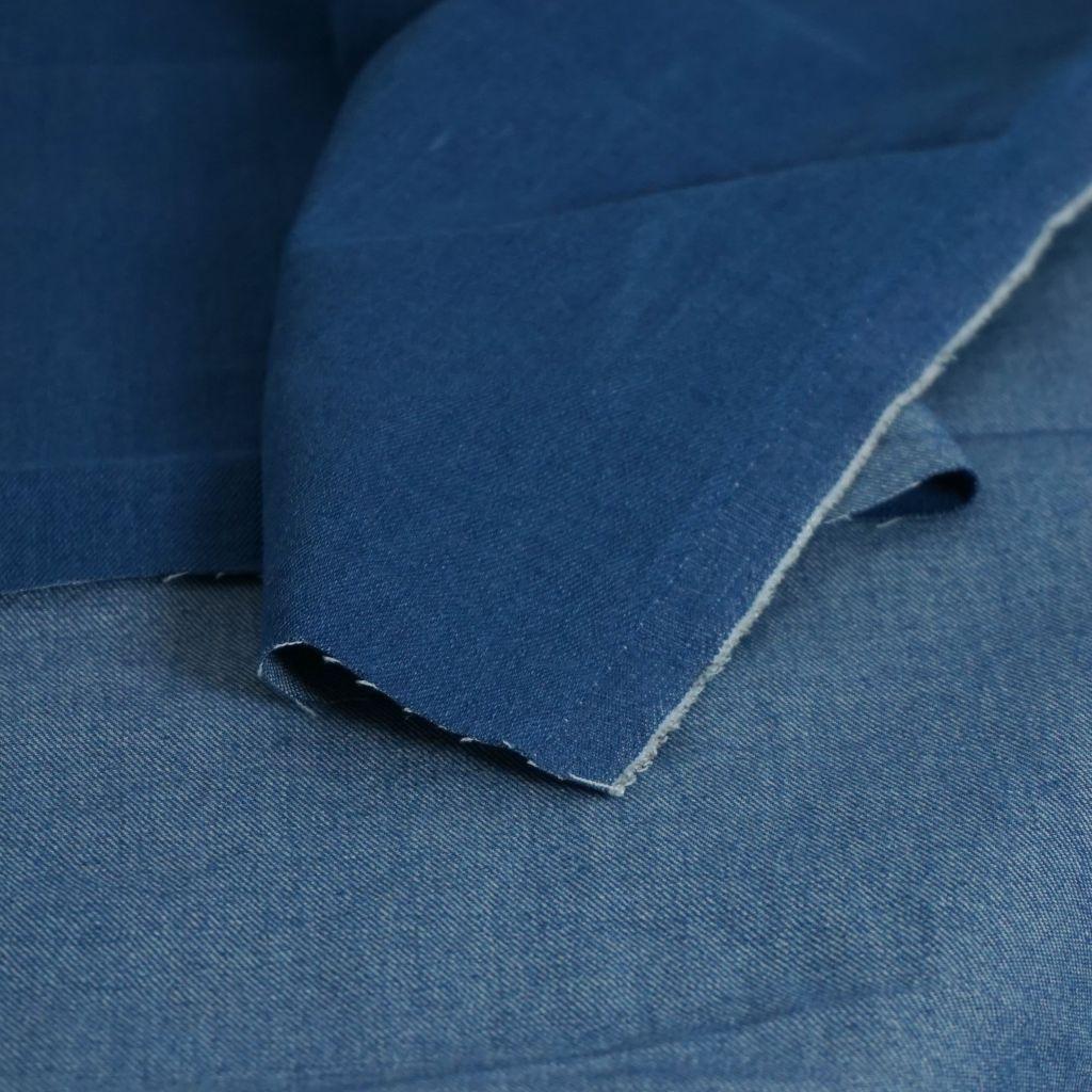 Stretch-Jeans mitteldick Denim Baumwolle mittelblau